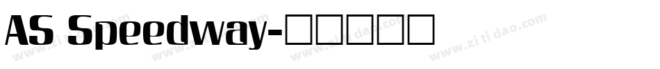AS Speedway字体转换
